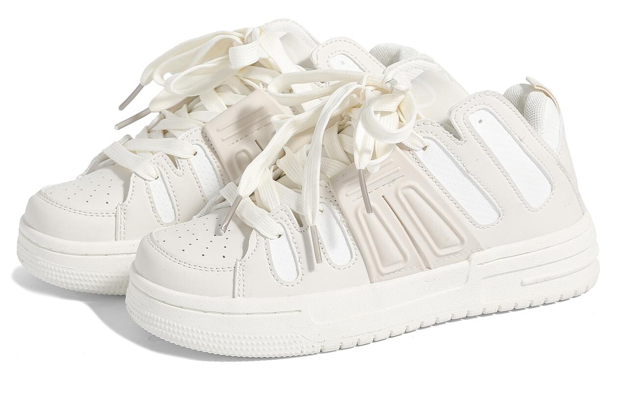 

Кроссовки YXQUR Skateboarding Shoes Women's Low-top White/Beige, цвет Off White