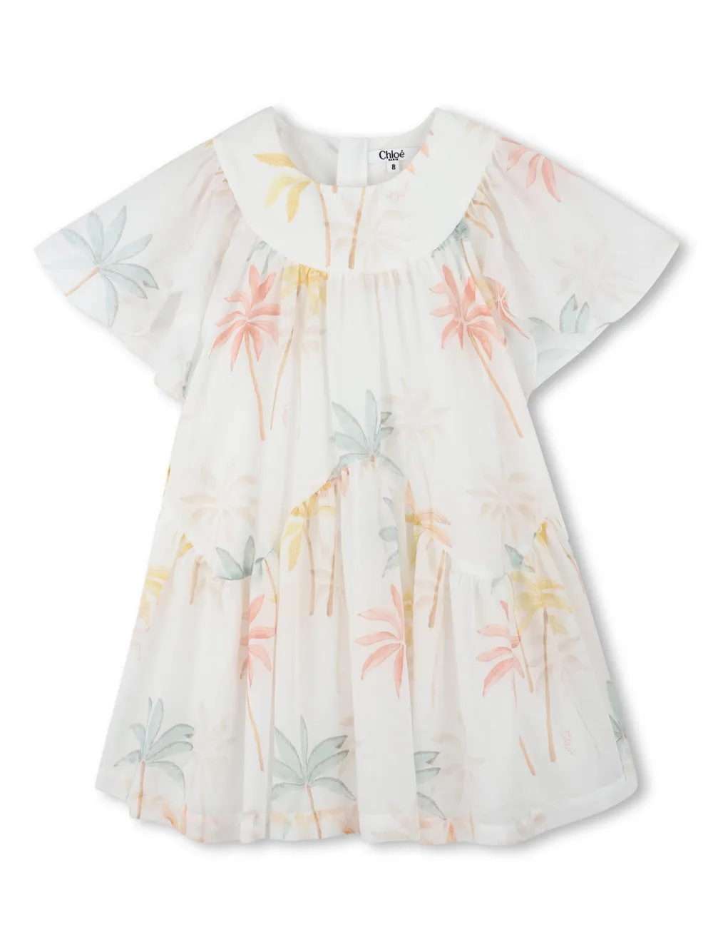 

Платье с принтом Chloé Kids, белый