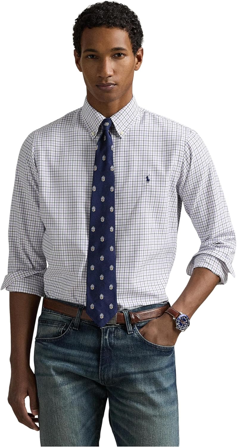 

Рубашка POLO RALPH LAUREN Classic Fit Performance Oxford, White Aix Lavender