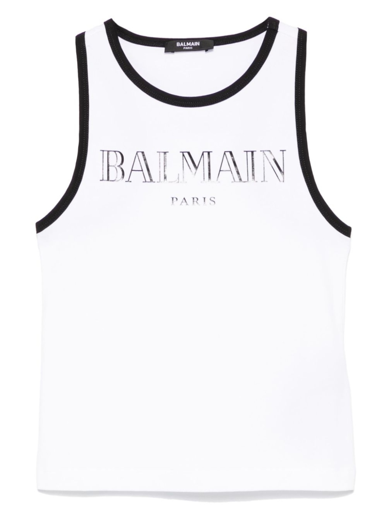 

Balmain Kids топ с логотипом, белый