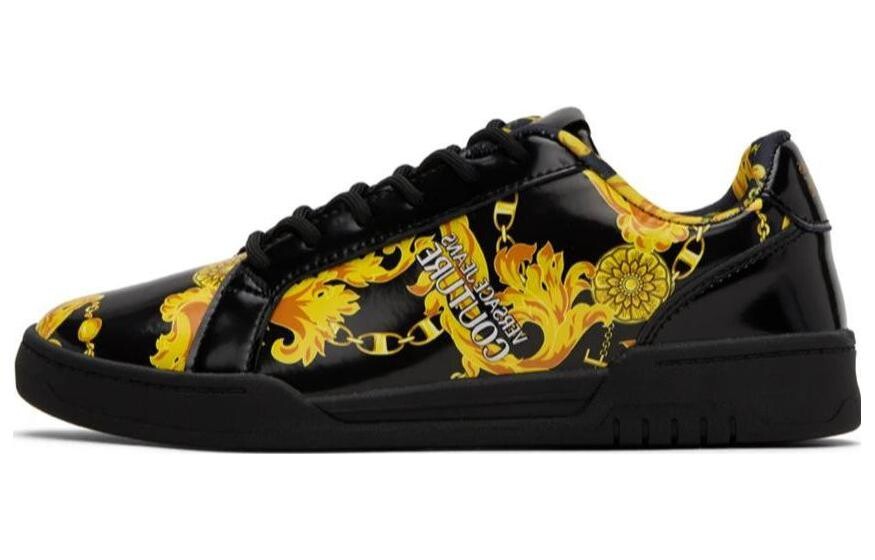 

Кроссовки VERSACE JEANS Skateboarding Shoes Men Low-top Black, черный