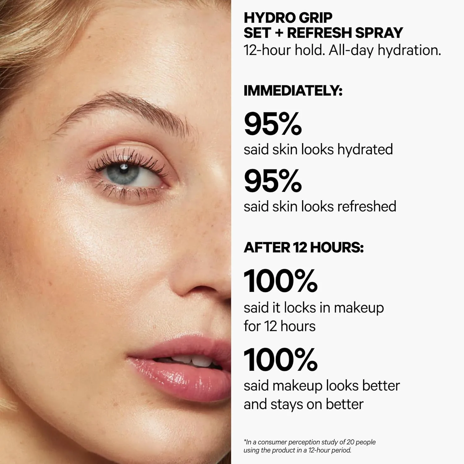 Milk Makeup Hydro Grip набор с фиксирующим спреем и тональным средством Skin Tint 9 - фиксирует макияж, увлажняет кожу и обеспечивает покрытие до 12 часов - легкий и стойкий с гиалуроновой кислотой — фото 2