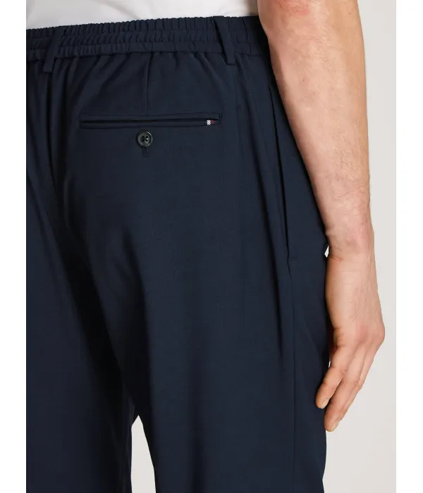 Шерстяные брюки-чинос в стиле гарлем Regular fit Tommy Hilfiger, синий — фото 4