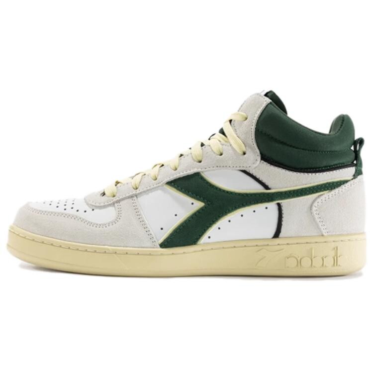 

Кроссовки diadora Magic Basket Skateboarding Shoes Unisex Mid-top White/green, белый/темно-зеленый