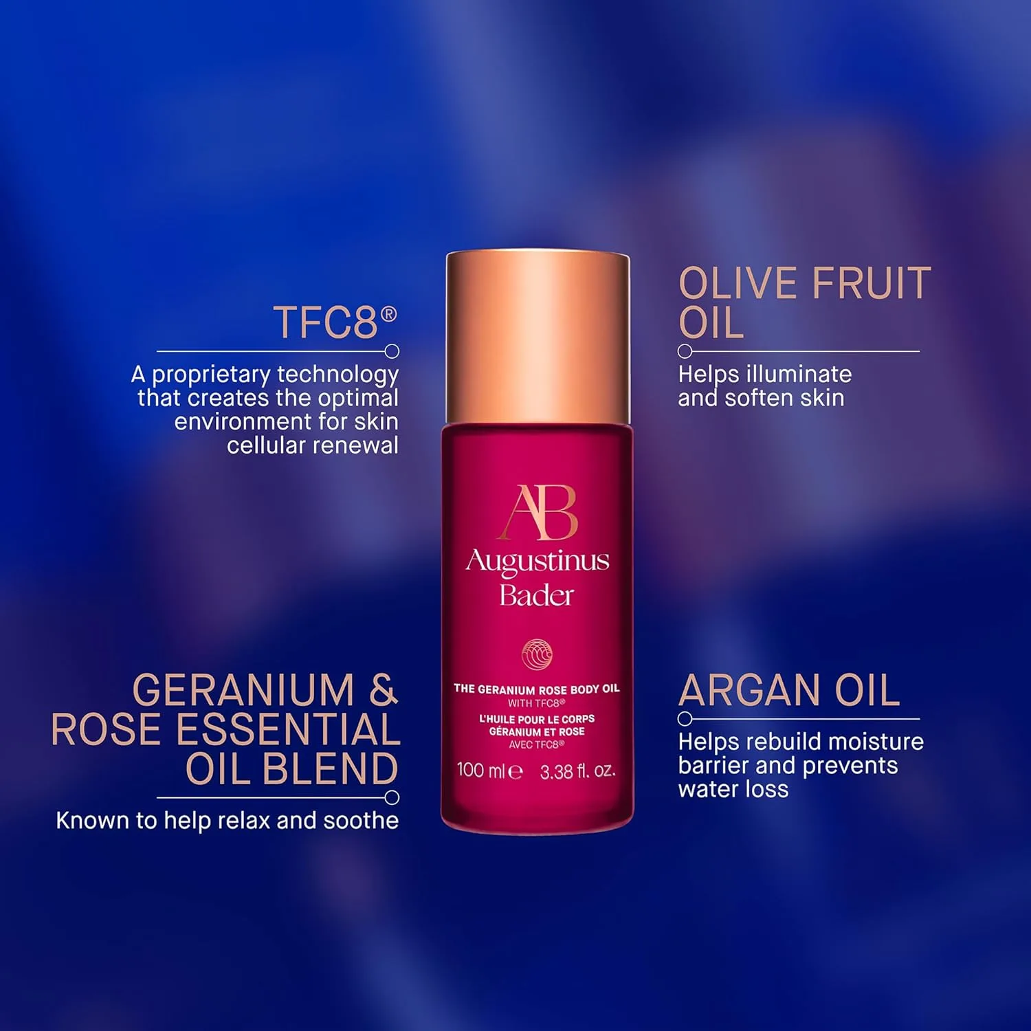 Augustinus Bader The Body Oil - увлажняющее и питательное масло для тела, смягчает и восстанавливает сухую кожу, легкая быстро впитывающаяся формула, без отдушек, vegan 198 мл (1 шт.) — фото 4