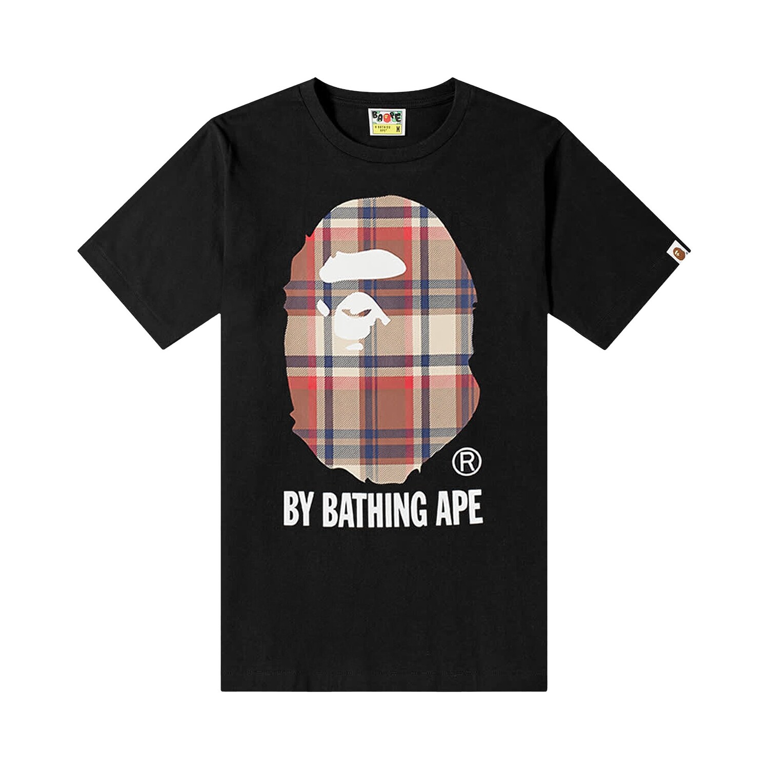 

Футболка BAPE Check By Bathing Ape, цвет: черный/красный