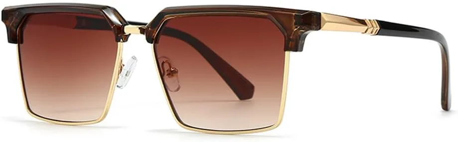 

Женские модные солнцезащитные очки с градиентным переходом, мужские винтажные синие солнцезащитные очки с защитой от УФ-излучения UV400 KTUCN, C3 Tea Tea