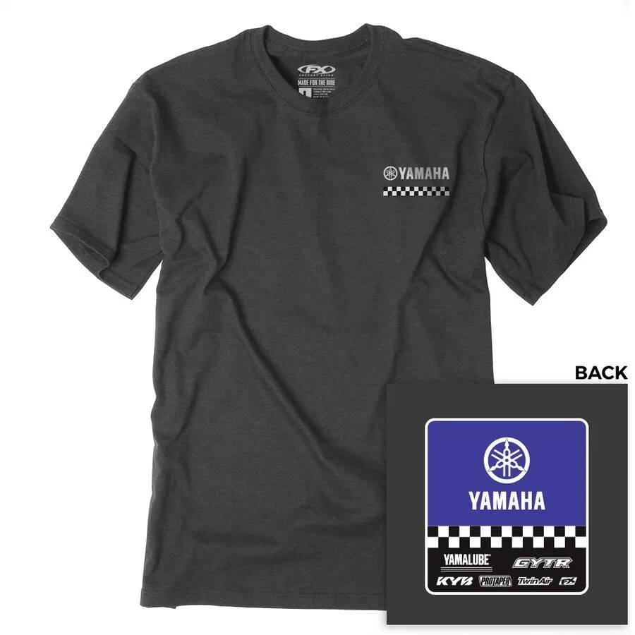 Детская футболка Yamaha Starting Line Factory Effex, Heather Charcoal