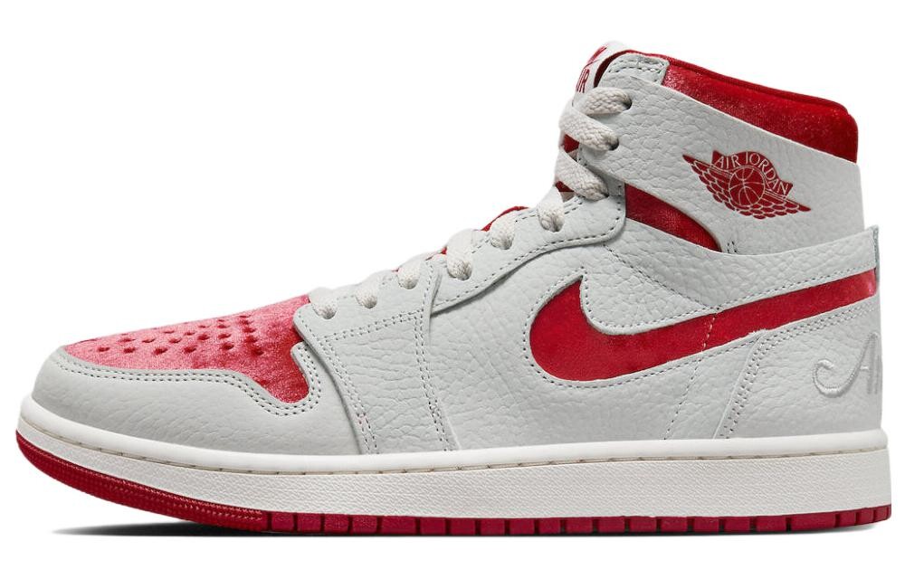 

Кроссовки JORDAN 1 High Zoom Air Cmft 2 Valentine's Day 2023 Women's, серый/красный