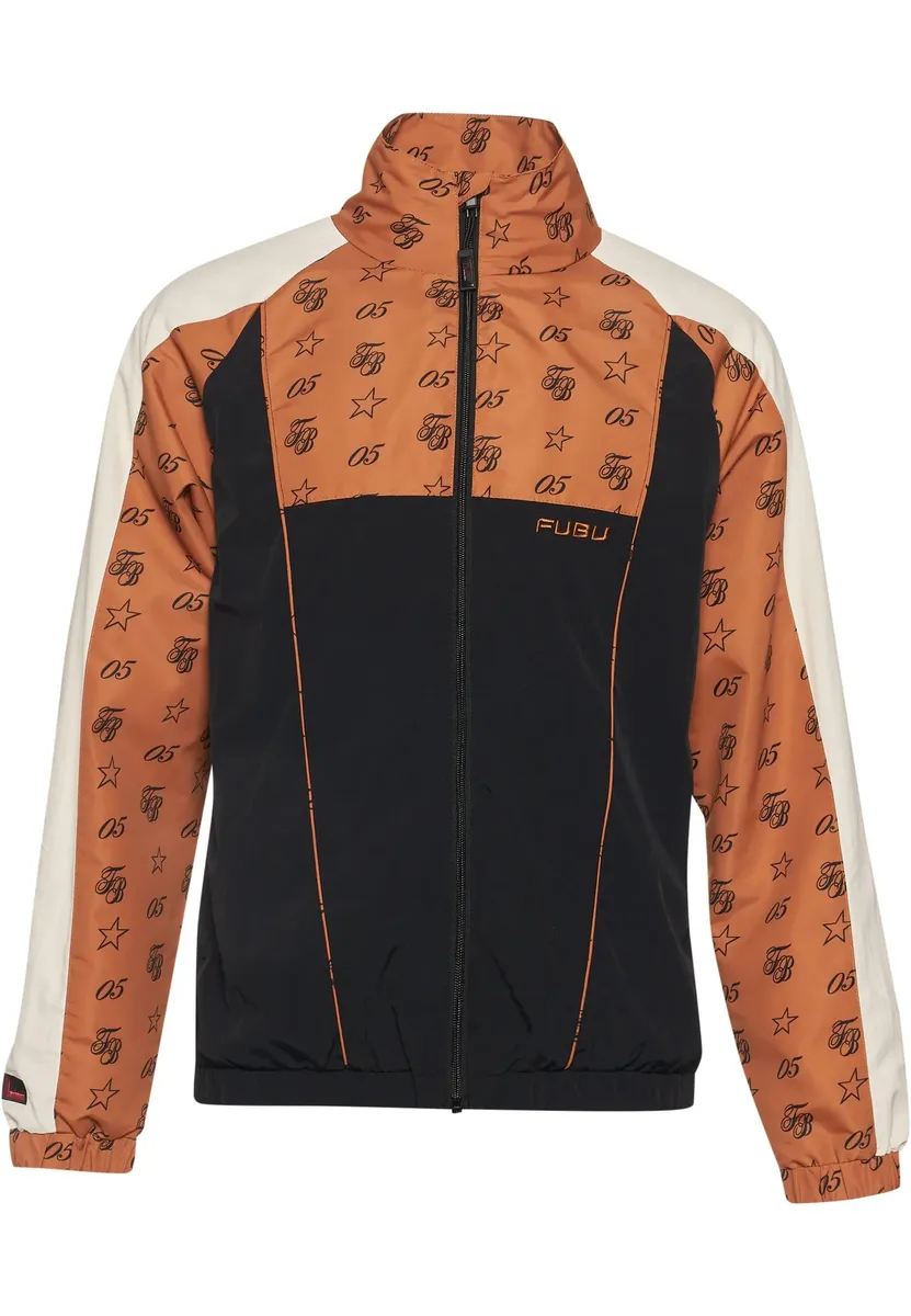 

Тренировочная куртка Fubu " Fubu Men's FM234-013-2 FUBU FB Initials Aop Block Track Jacket" (1 шт.), без капюшона, цвет Black/Cognac/Offwhite