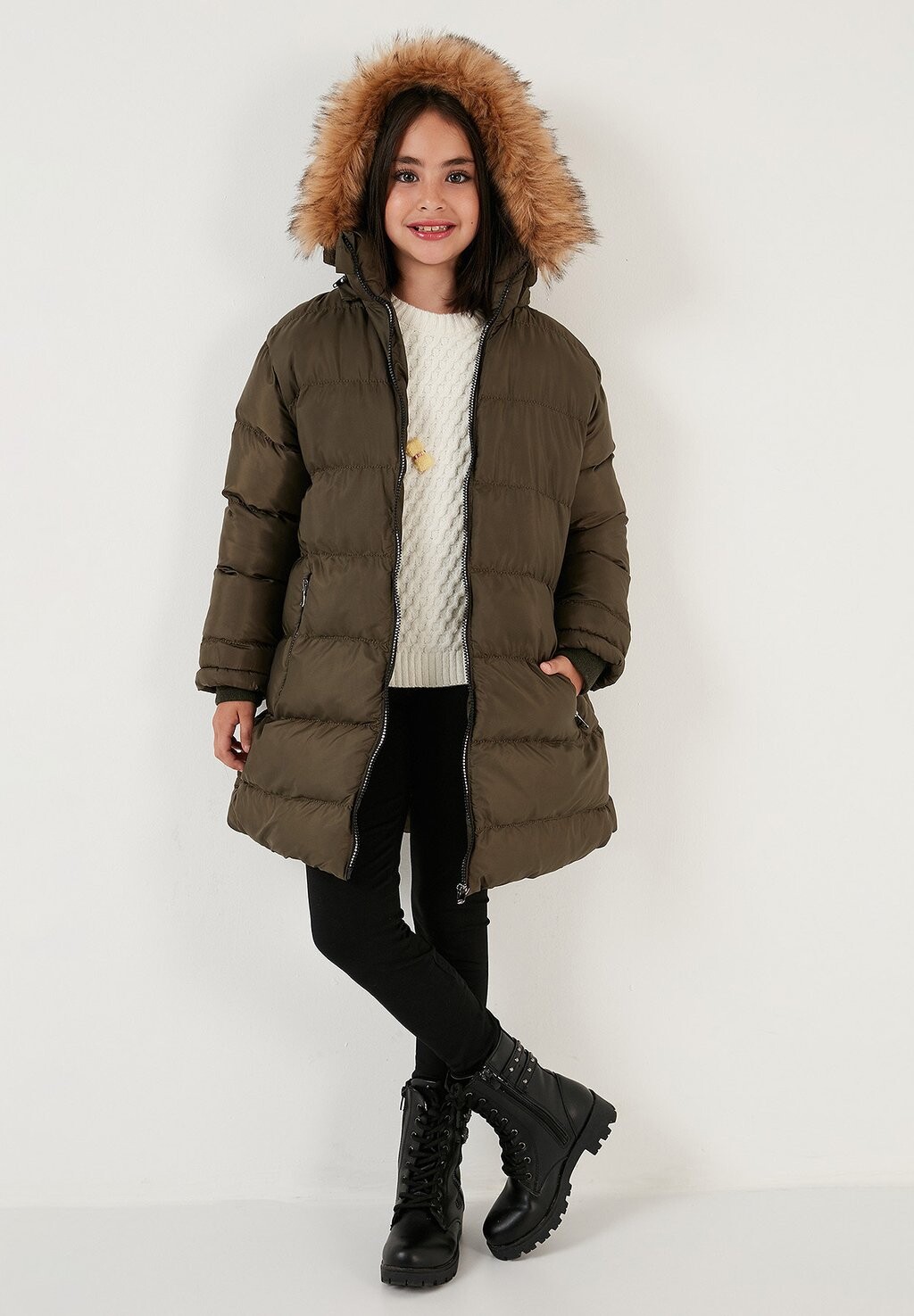 

Зимнее пальто Regular Fit LELA, хаки