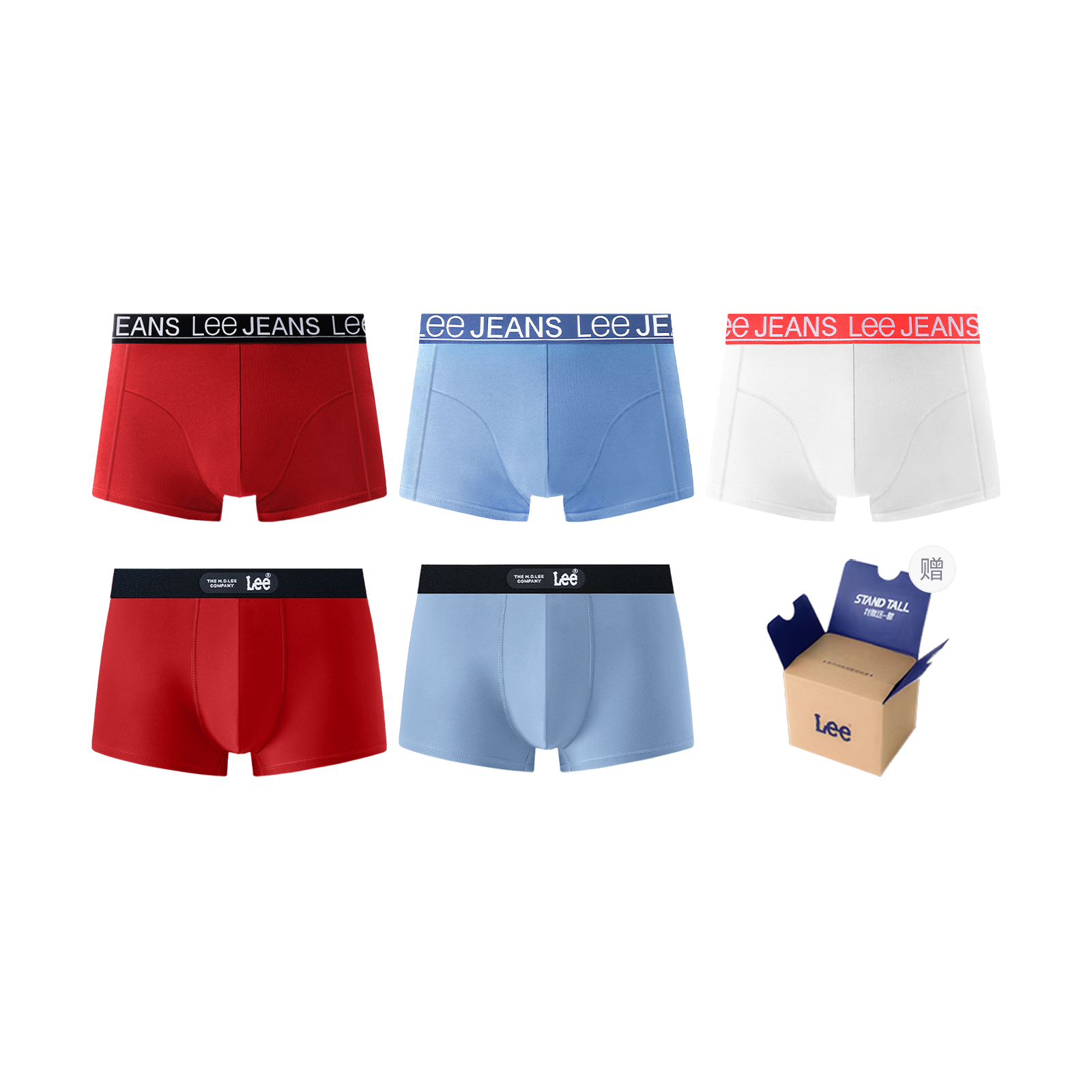 

Lee Классический 101 подарочный набор нижнего белья для мужчин, 5 пар