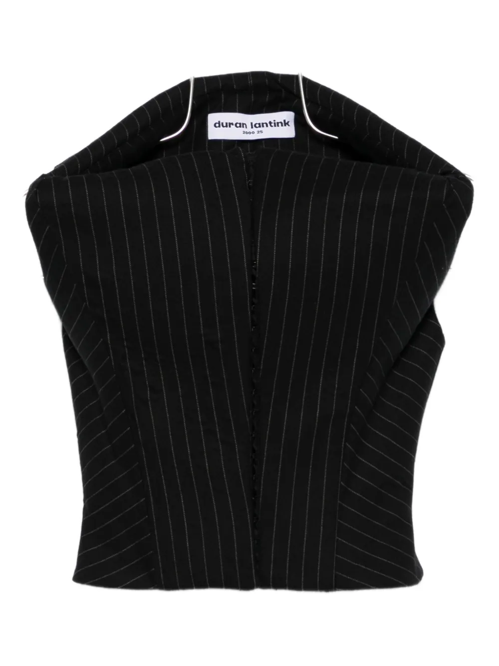 

Укороченный топ в полоску Duran Lantink, черный