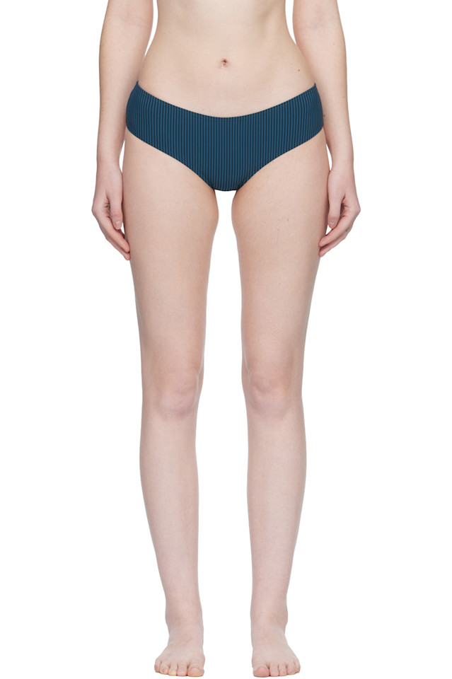 

Плавки от бикини в синюю полоску Fruity Booty, темно-синий