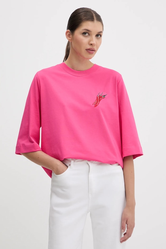 

Хлопковая футболка Farm Rio, розовый