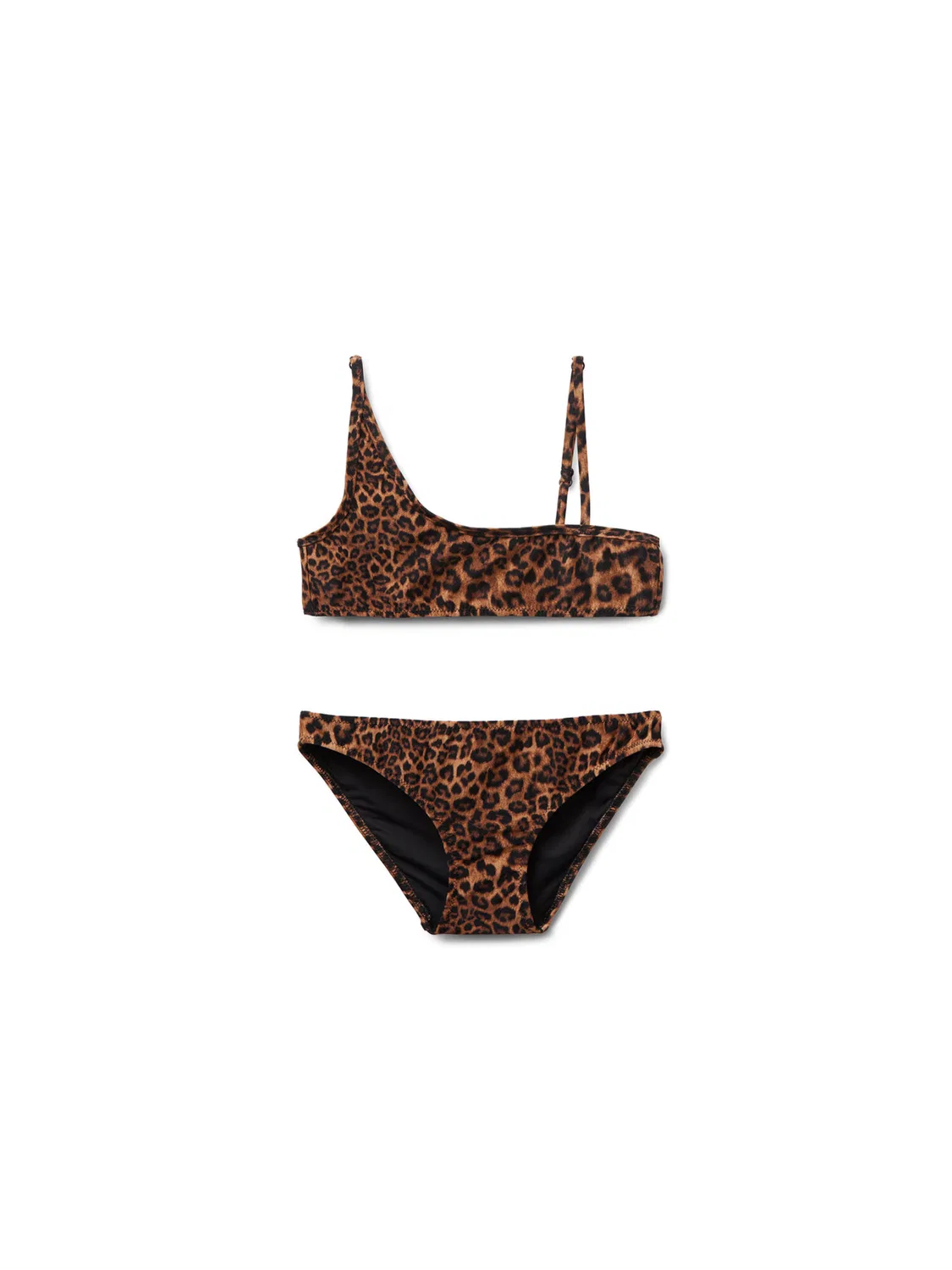 Calzedonia Бикини-бандо Wild Animalier коричневого цвета