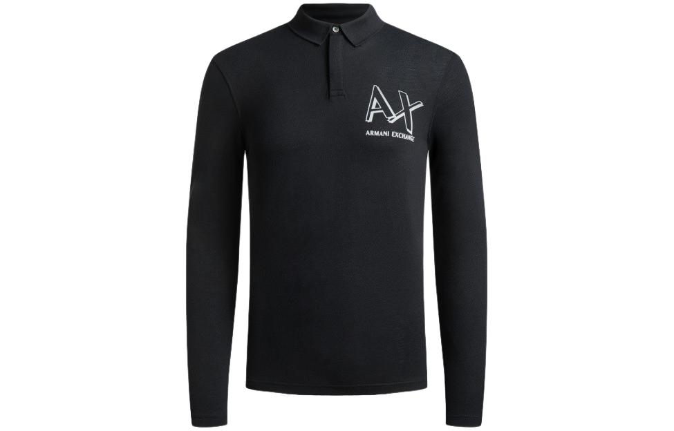 

Футболка поло мужская черная ARMANI EXCHANGE
