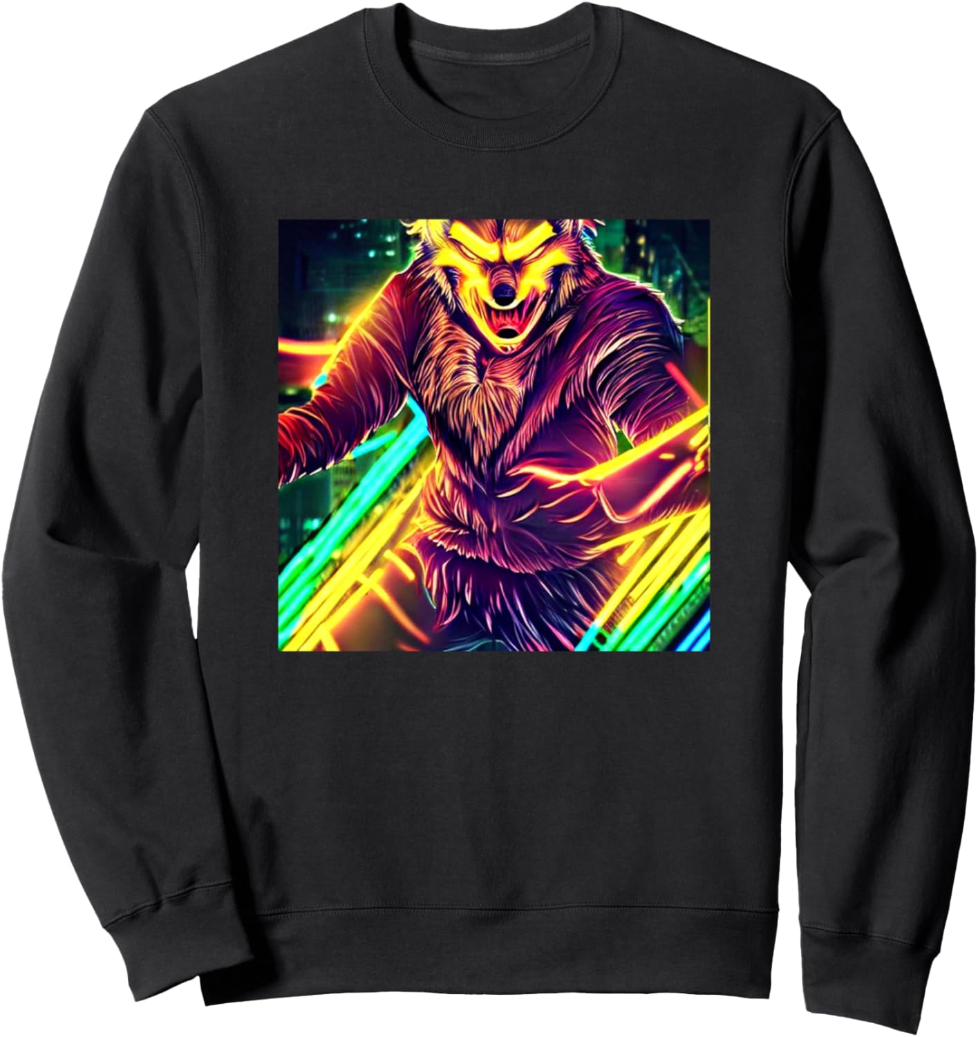 

Толстовка с изображением оборотня Werewolf Line Art Men Women Boy Girl - Kids Gift, черный