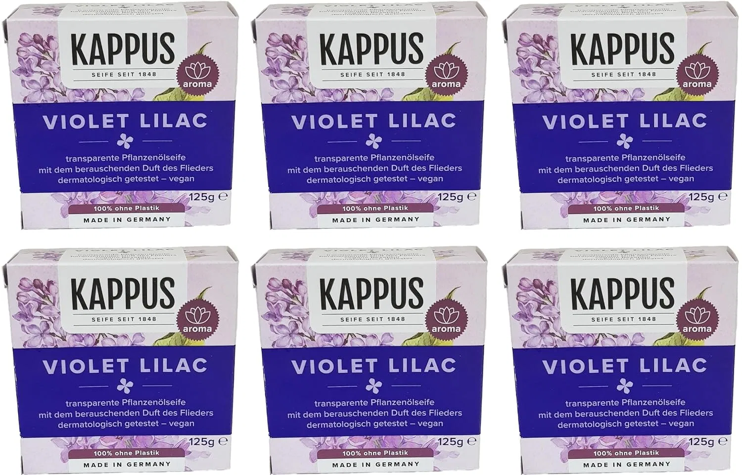 Мыло «Сирень» от Kappus (6 х 125 г) Generisch