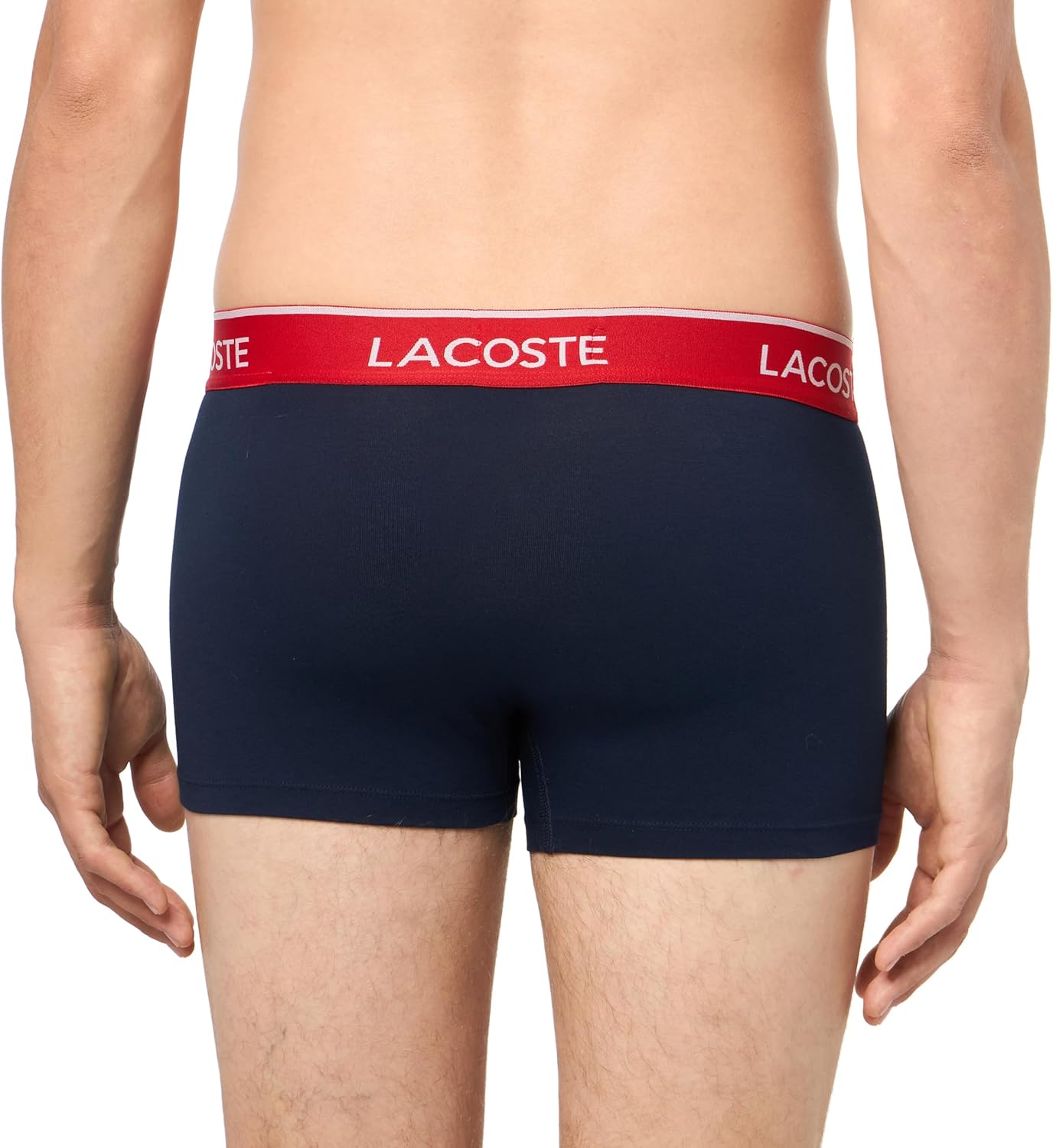 Трусы Lacoste, мужские, триколорный (синий/оранжевый/красный) — фото 3