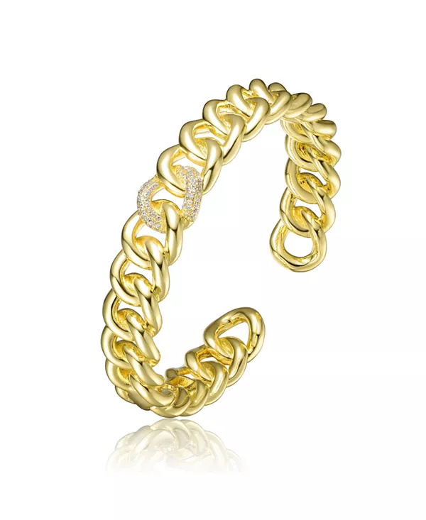 

Стильный браслет-манжета из 14-каратного золота Rachel Glauber, gold