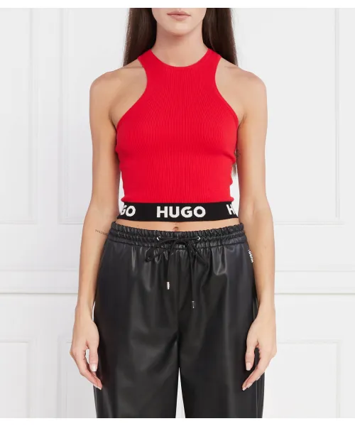 

Топ соррельта Slim fit Hugo, красный