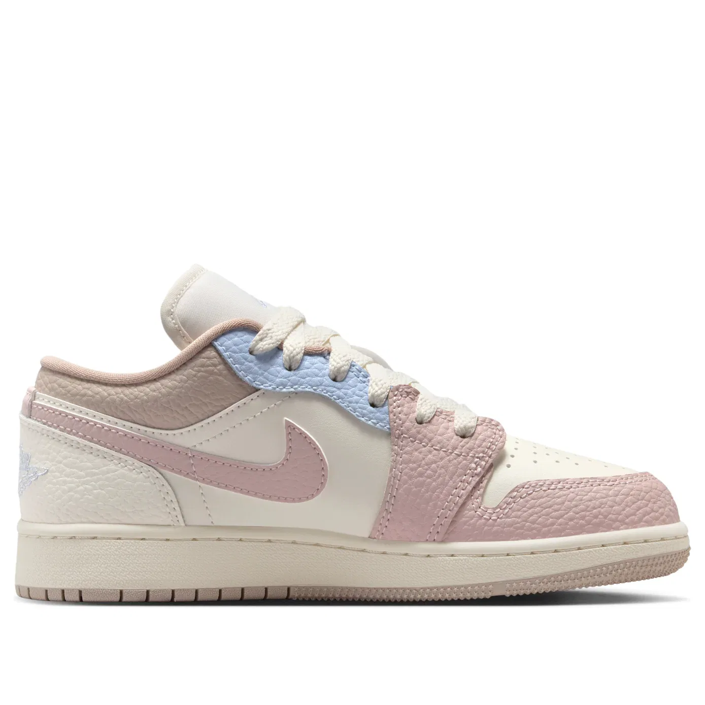 Кроссовки Air Jordan 1 Low 'Sail Silt Red Hydrogen Blue' IV3219-161, розовый — фото 2