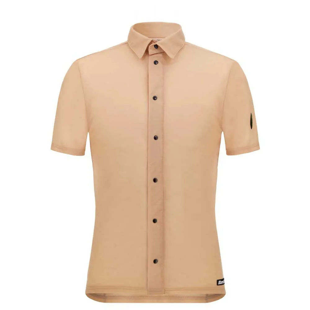 

Рубашка с коротким рукавом Santini Gravel Technical, бежевый