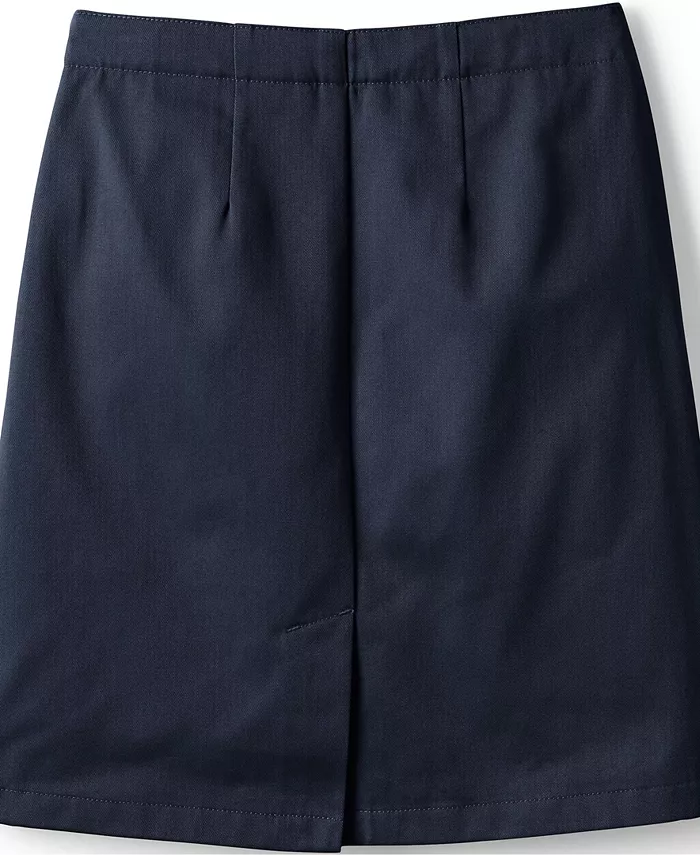 Юбка-шорты Chino Top of the Knee для девочек больших размеров Lands' End, синий — фото 3