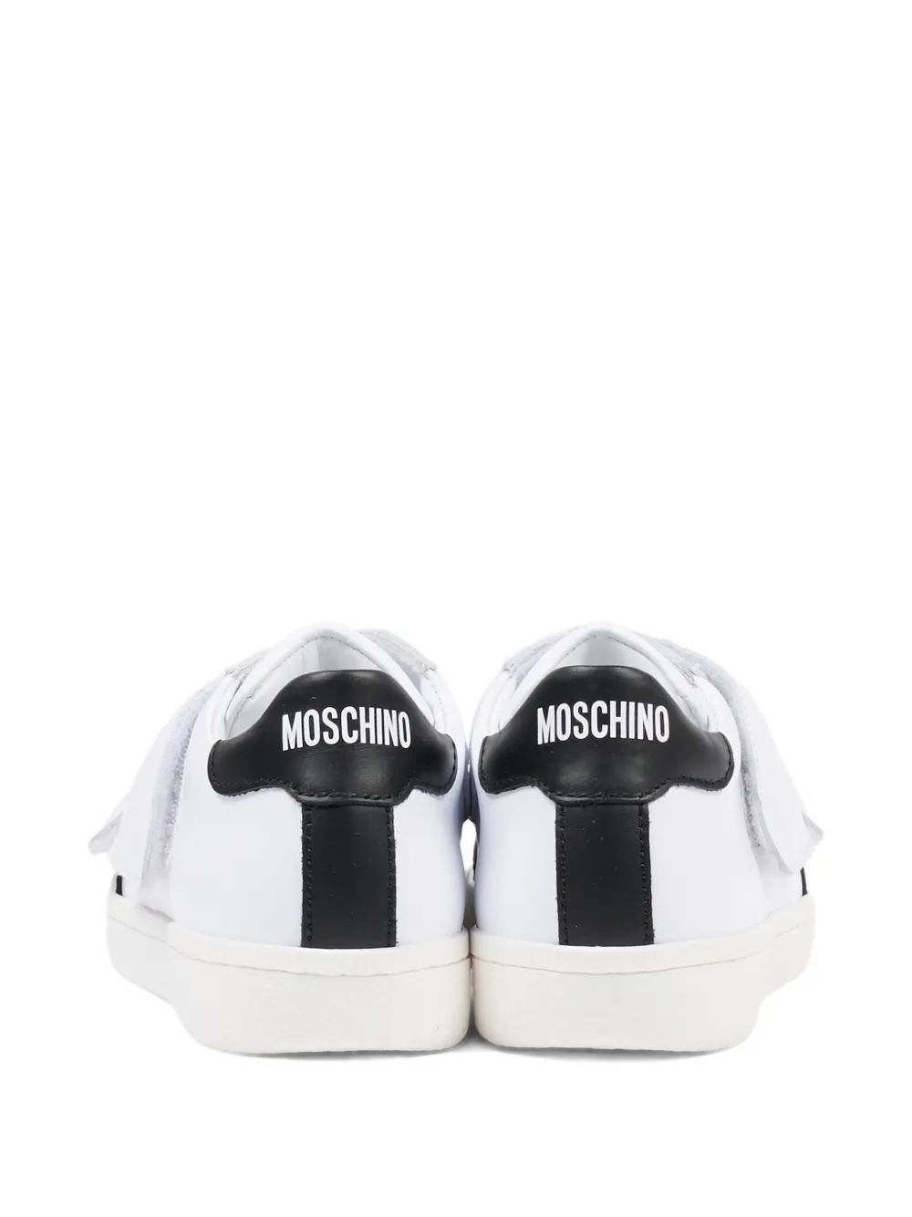 Низкие кеды с аппликацией Moschino Kids, белый — фото 4