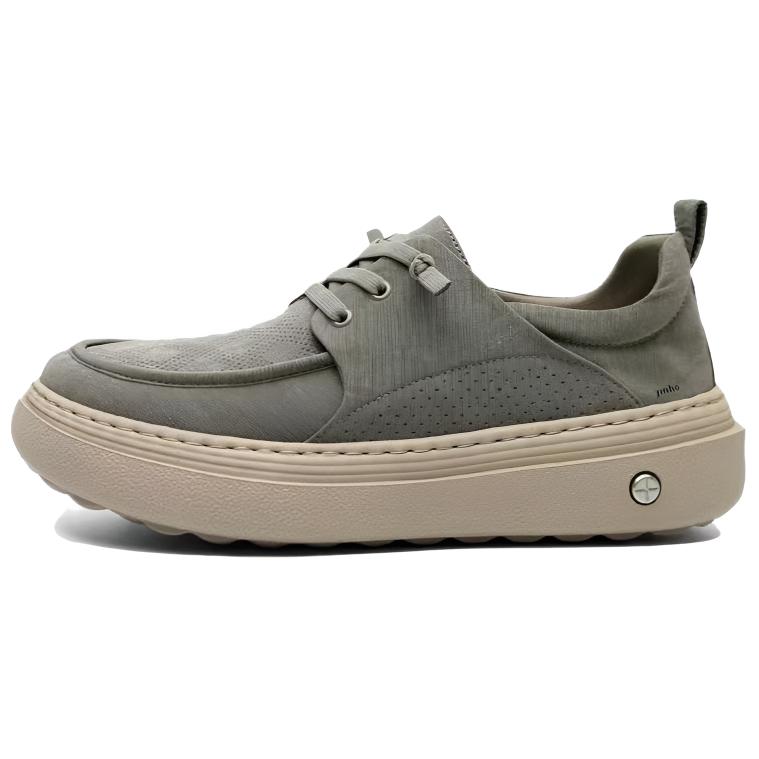 

Jinho Низкие повседневные кроссовки мужские - хаки серый, цвет Khaki Gray