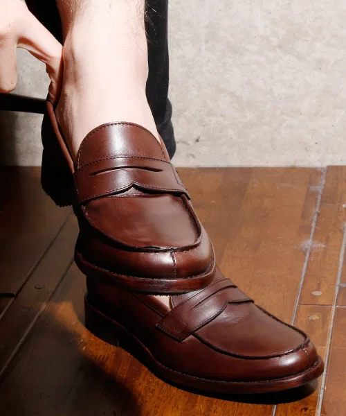 Мужские лоферы BICASH Classic Leather Penny Coin Loafer