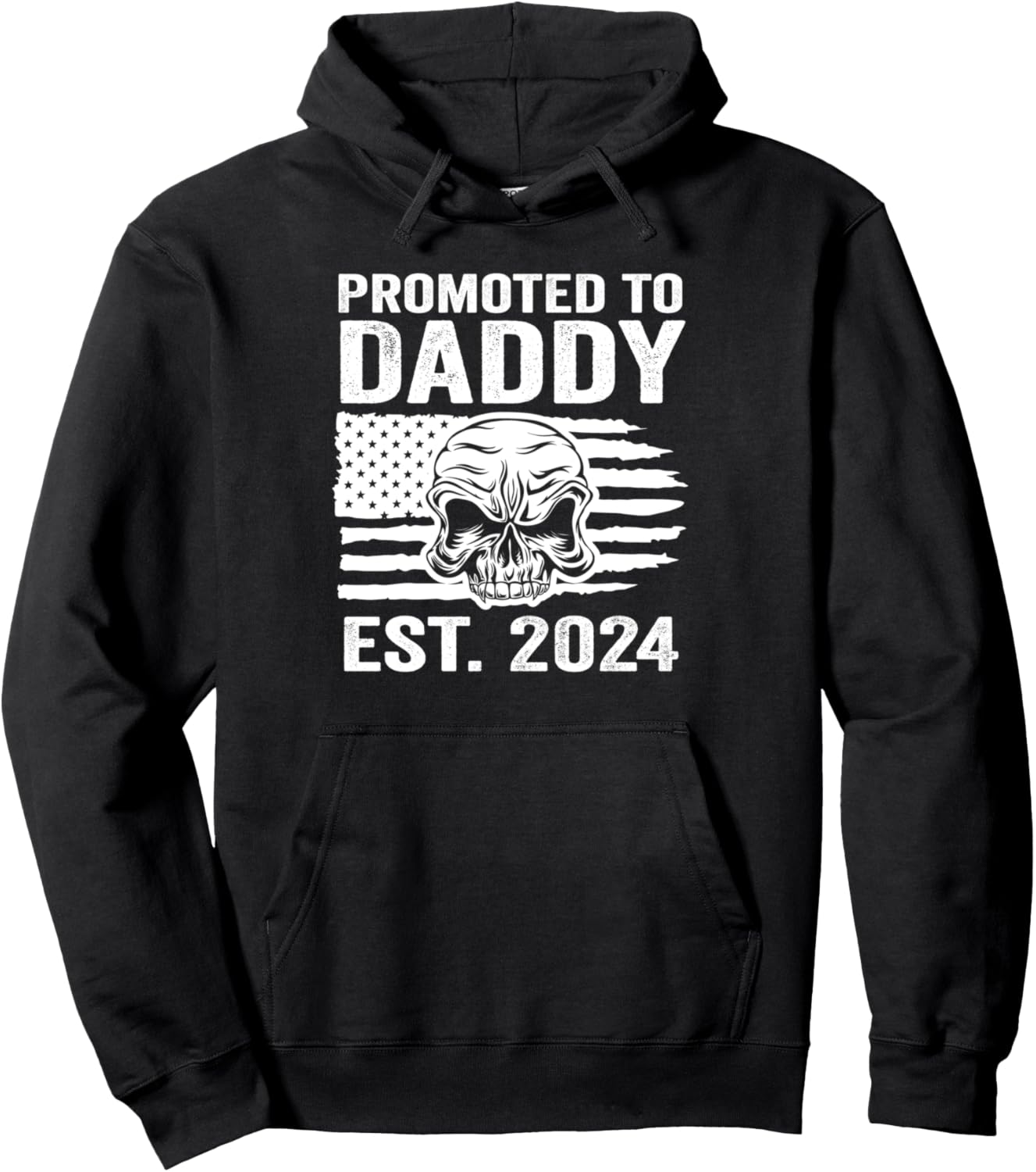 

Толстовка с надписью «Обещано папе» (основана в 2024 году) Humor Father & Daddy Gift Ideas, черный
