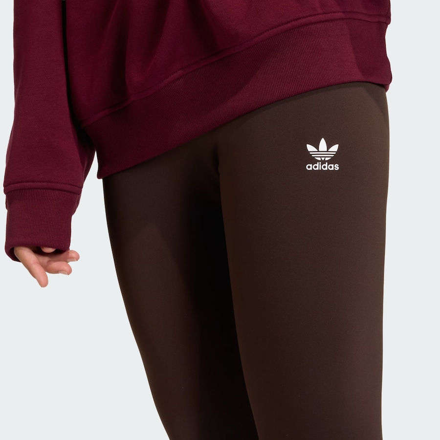 Узкие леггинсы ADIDAS ORIGINALS Essentials, каштаново-коричневый — фото 4