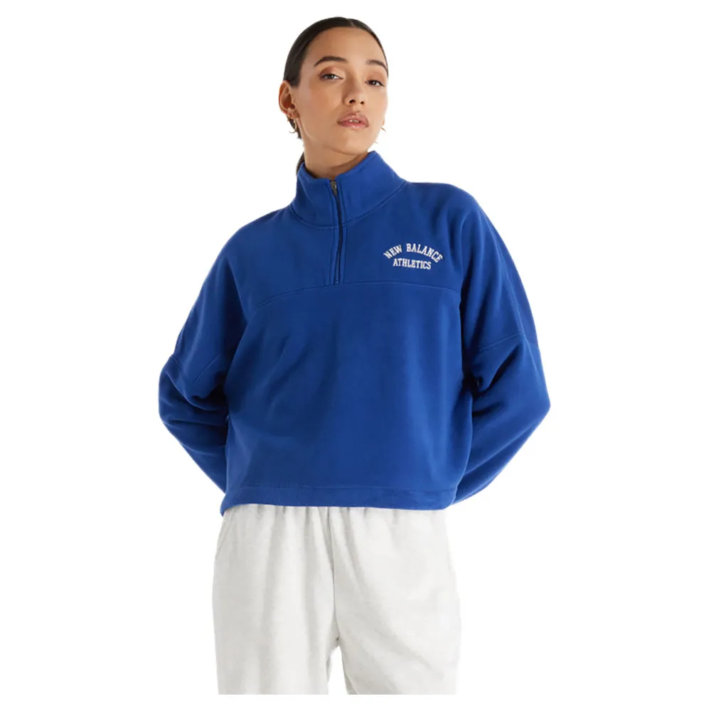 

Толстовка New Balance Graphic Polar half zip, синий