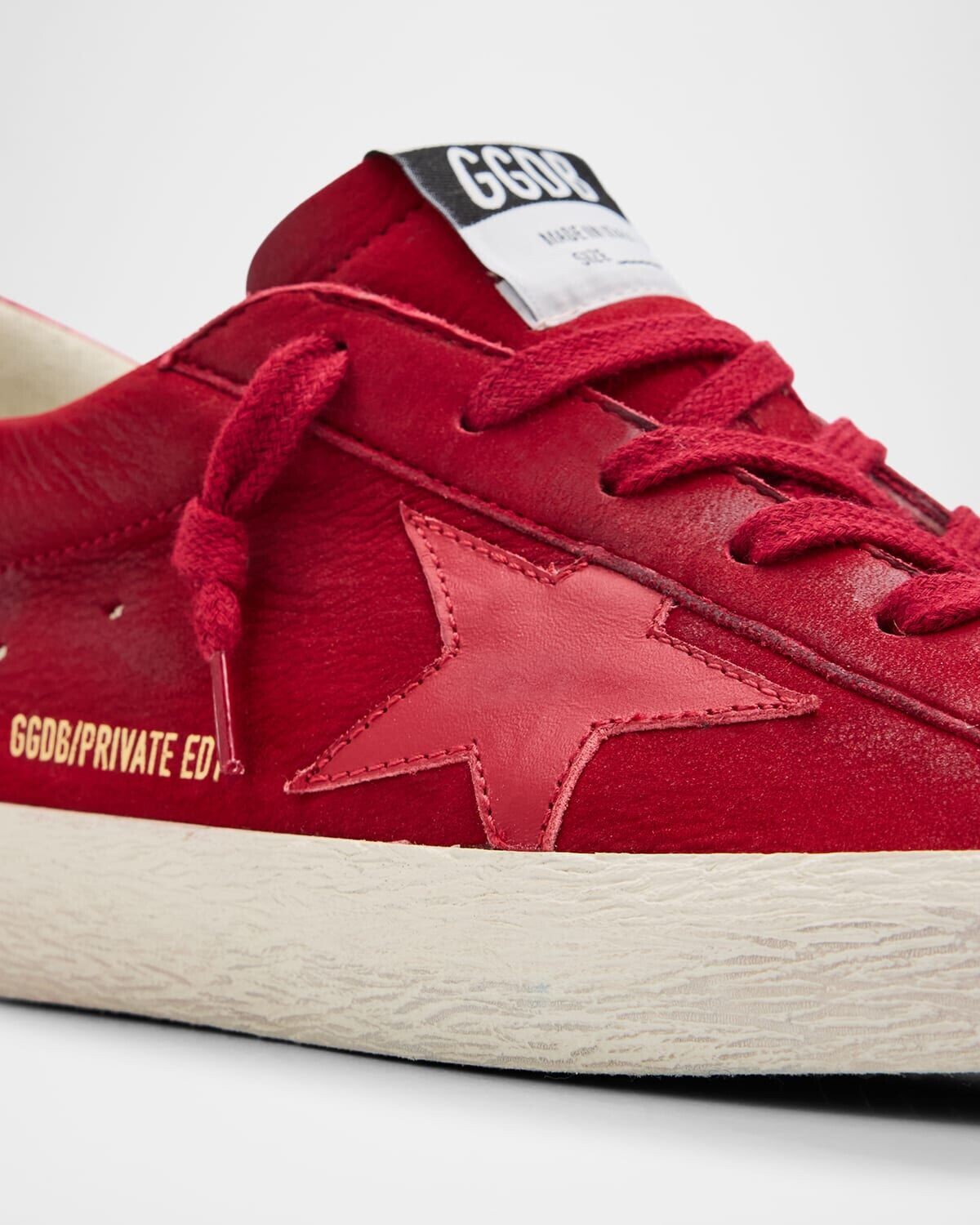 Кроссовки Superstar из смесовой кожи Golden Goose, красный — фото 4