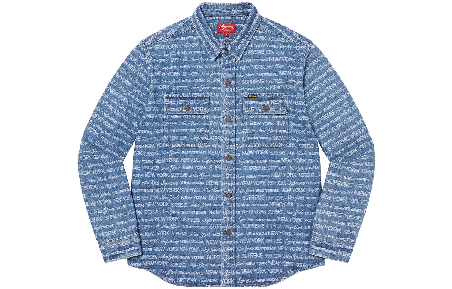 Рубашка Supreme Multi Type Jacquard, синий — фото 2