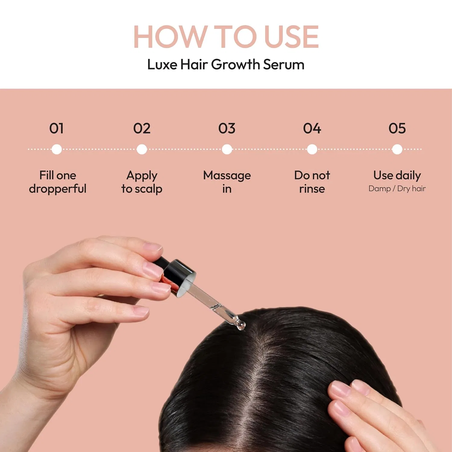 Сыворотка для роста волос «Hair Growth Serum» от Luxe Cosmetics Luxe Cosmetics — фото 4