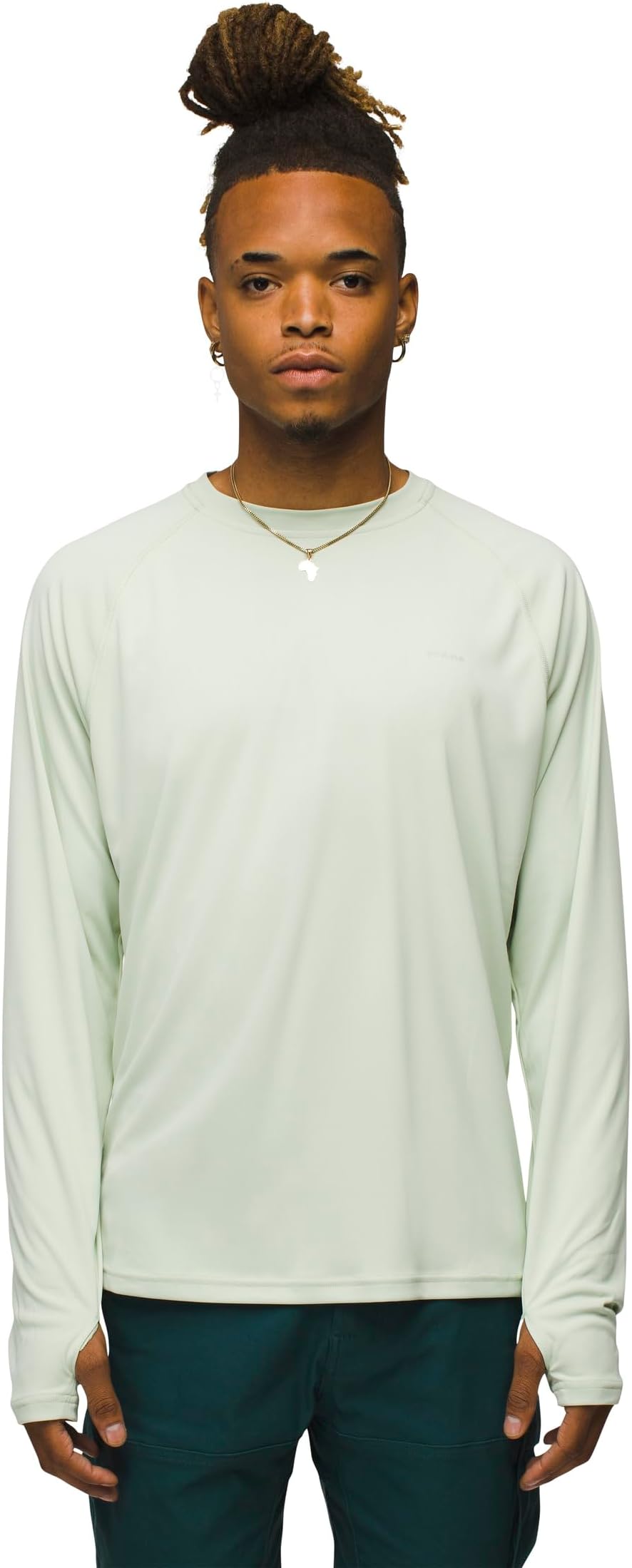 

Футболка Prana Sol Shade Long Sleeve Crew Standard Fit, цвет Pale Aloe