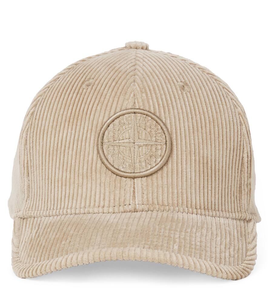 

Бейсболка из хлопкового вельвета compass Stone Island Junior, Sand