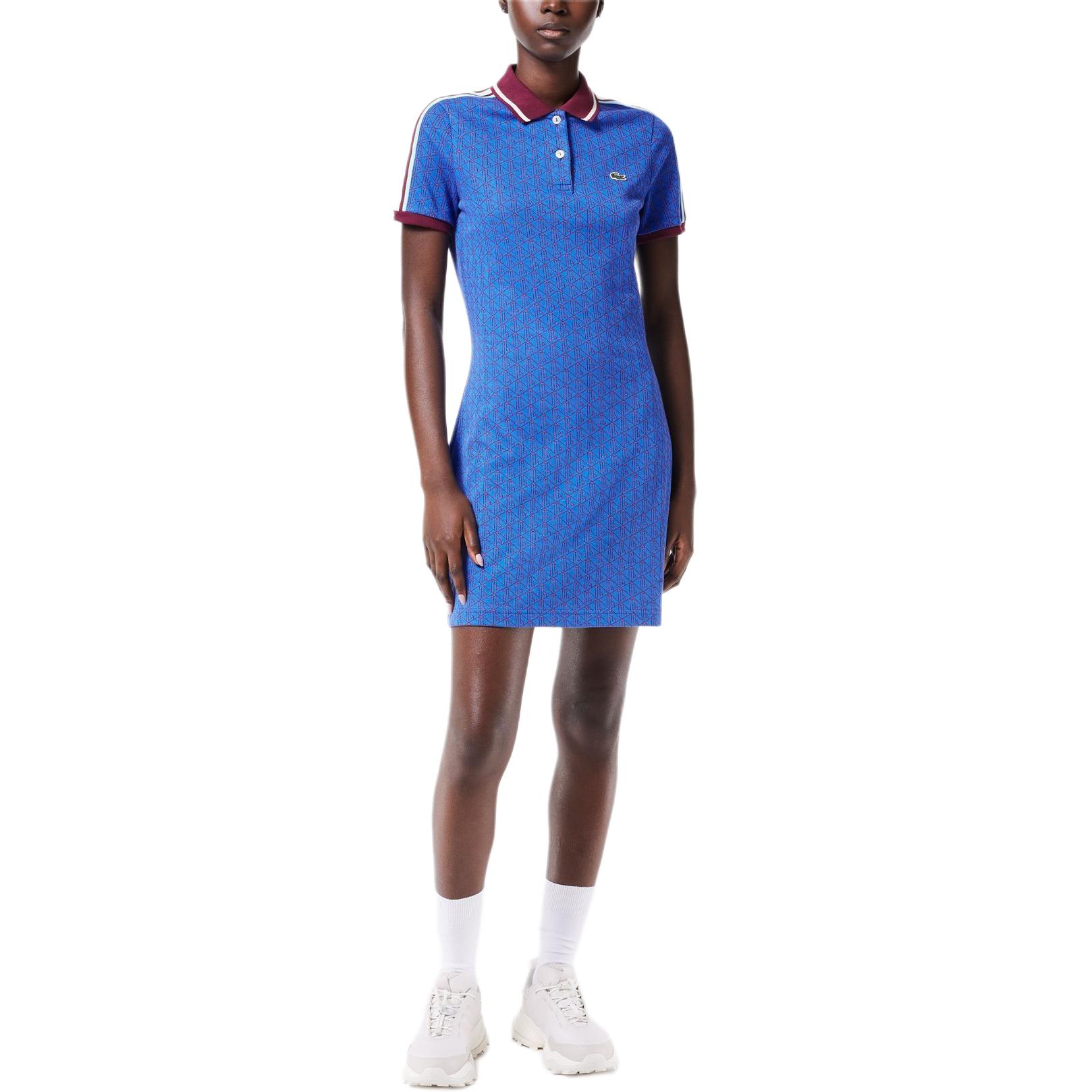 Платье LACOSTE Women's NJI, короткое, синее — фото 3