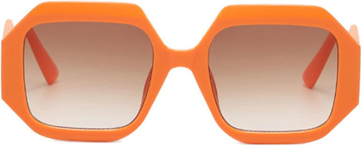 

Солнцезащитные очки в стиле ретро, ​​квадратные, для женщин и мужчин, винтажные многоугольные солнцезащитные очки, модные модели, защита от ультрафиолета UV400 mincl, Orange
