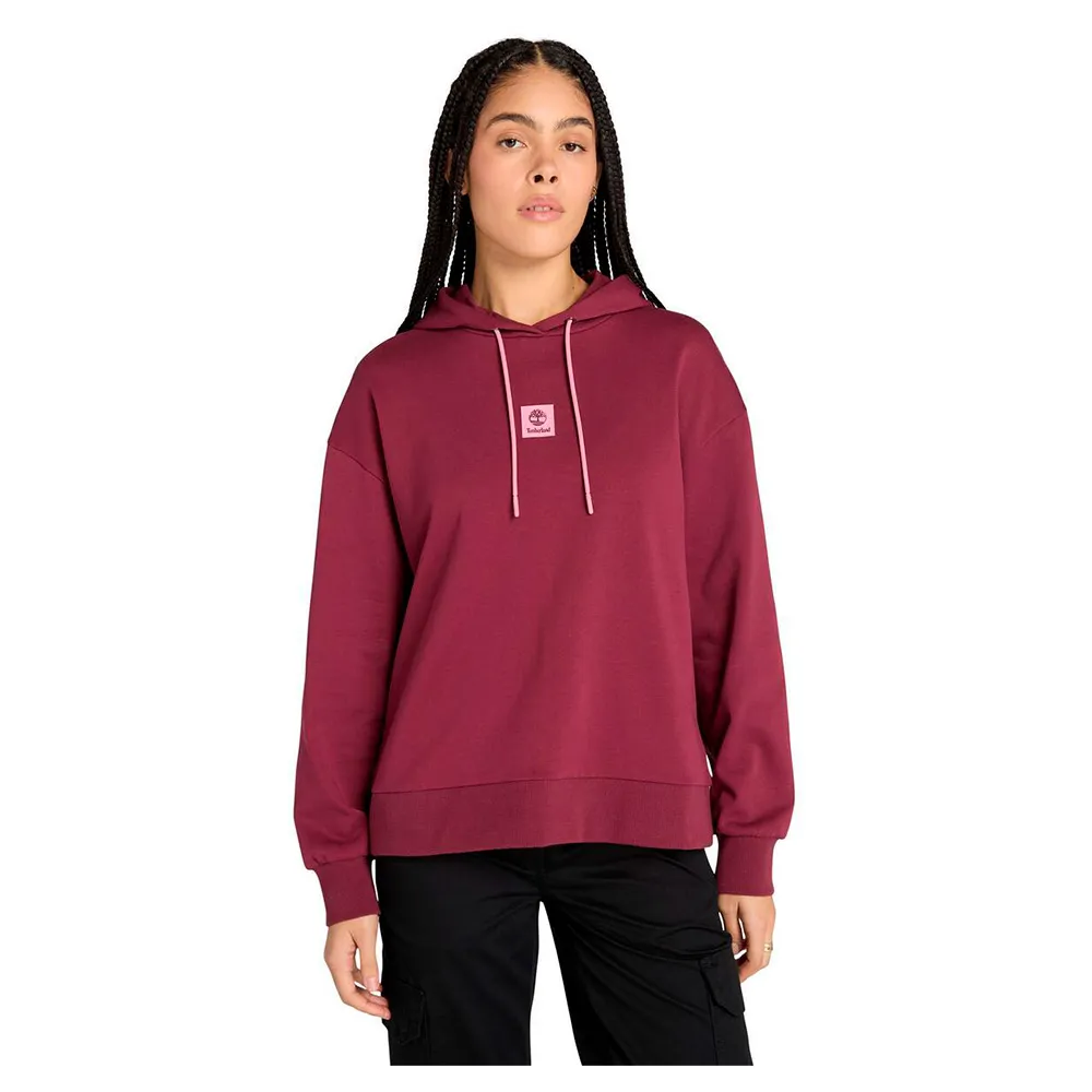 

Худи Timberland Stack Logo Loop Back, розовый