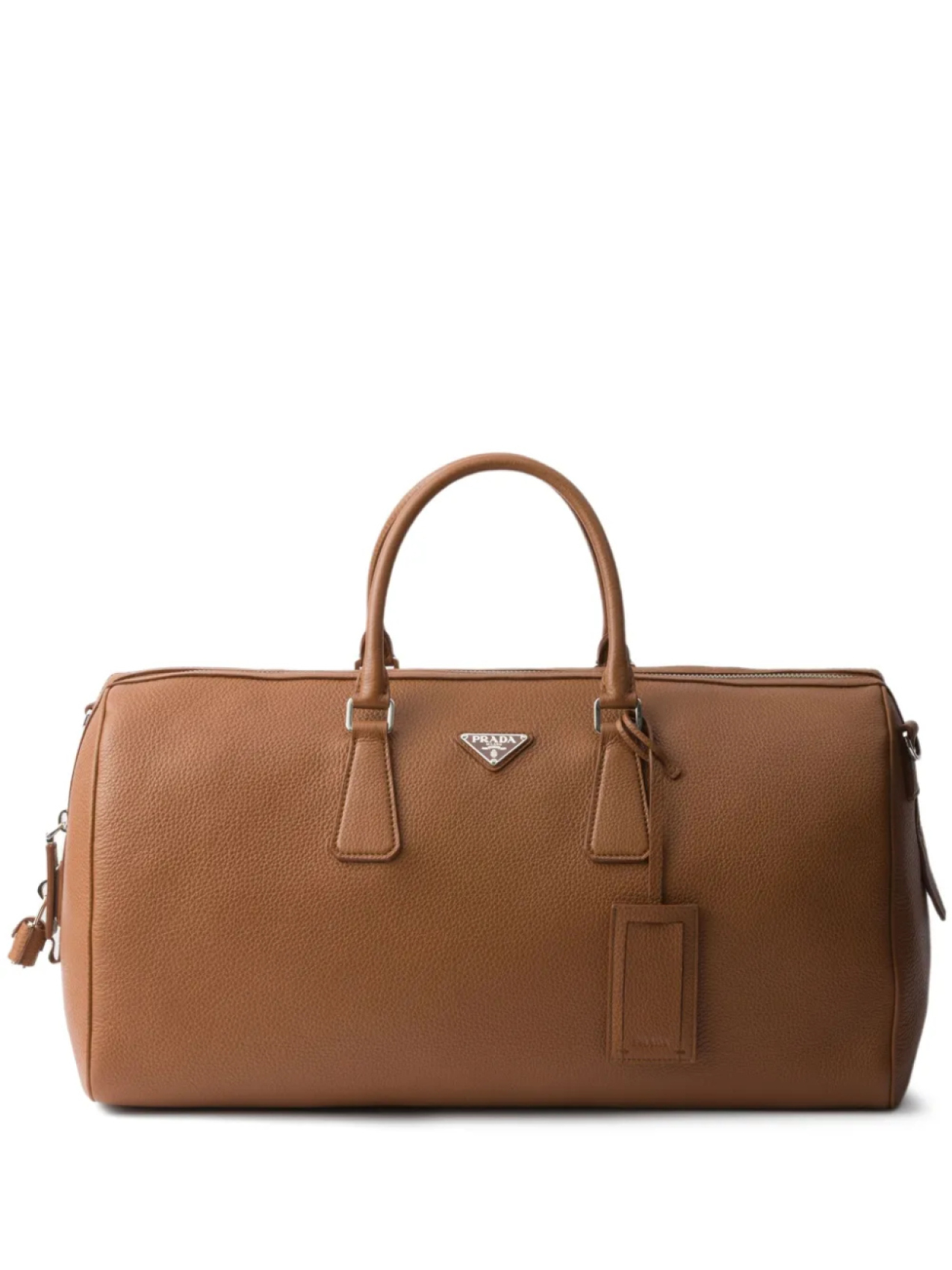 

Prada фактурная дорожная сумка, коричневый