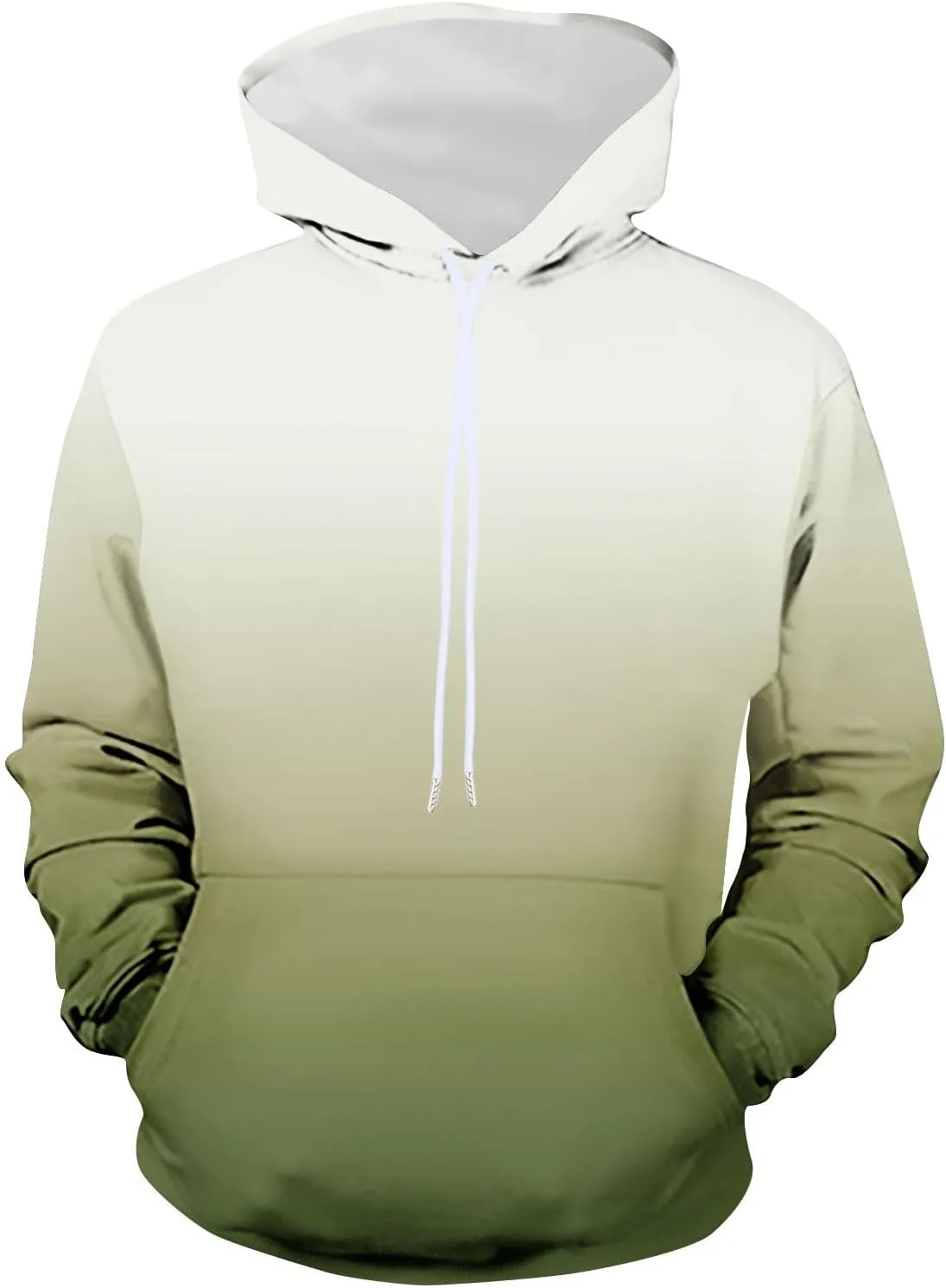 

Мужской свитшот с градиентом, худи на молнии, свободный крой, с карманом AGWOLF