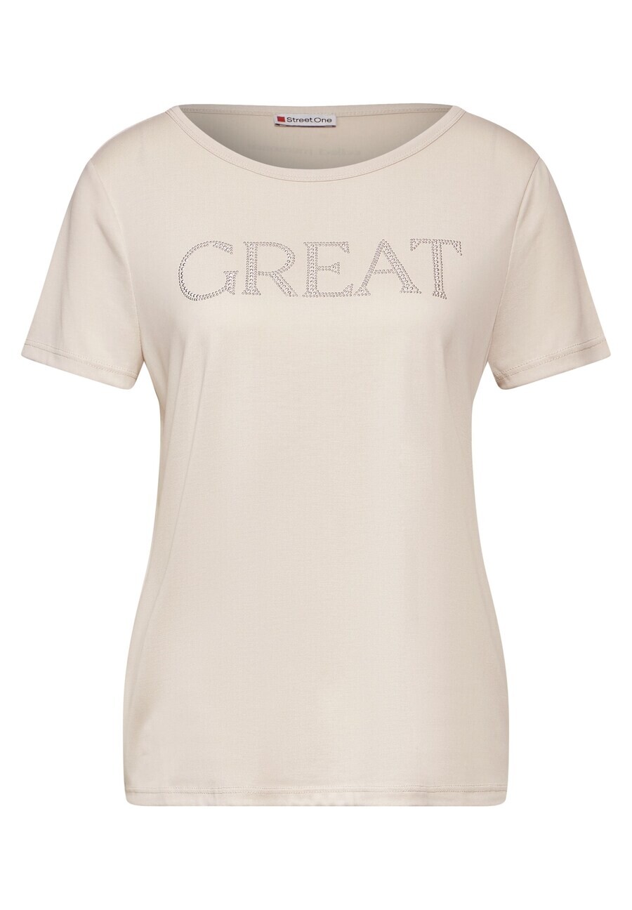 

Футболка STREET ONE Shirt, бежевый