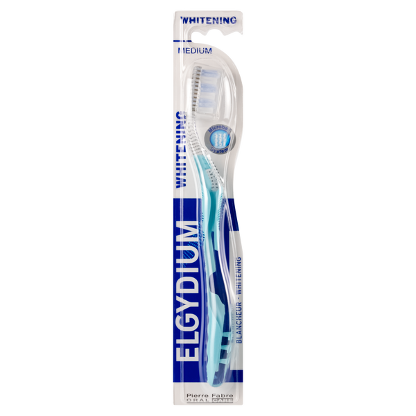 

Зубная щетка отбеливающая средняя, 1 шт. Elgydium Whitening