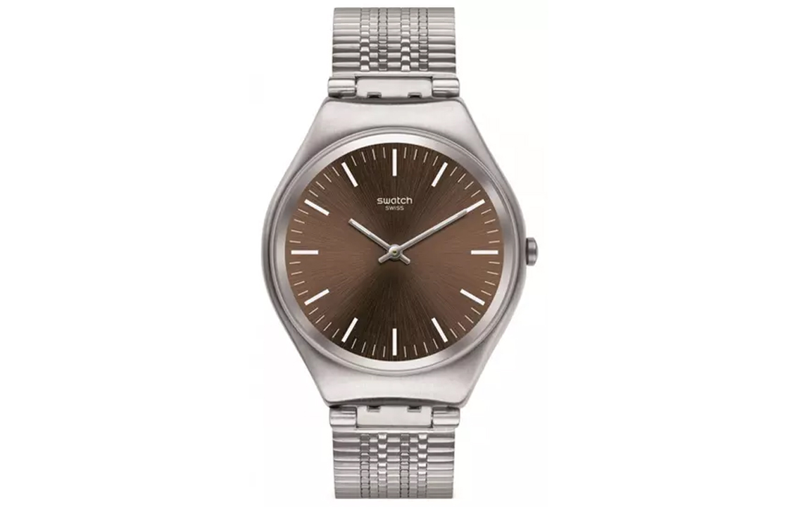 

SWATCH Часы Men 38mm Coffee Watch SYXS112GG, Silver Brown