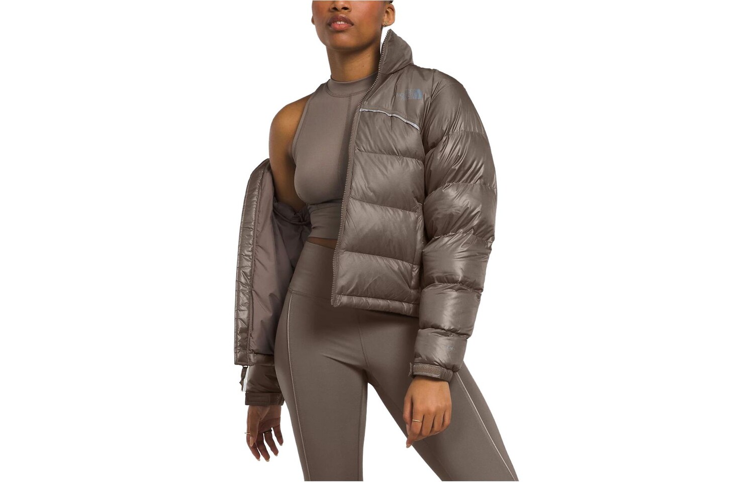 

THE NORTH FACE Женская стеганая куртка, цвет Brown