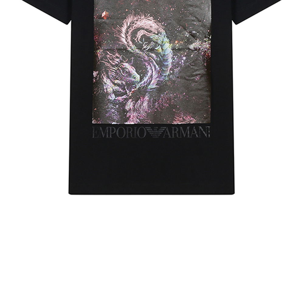 

Футболка мужская черная EMPORIO ARMANI